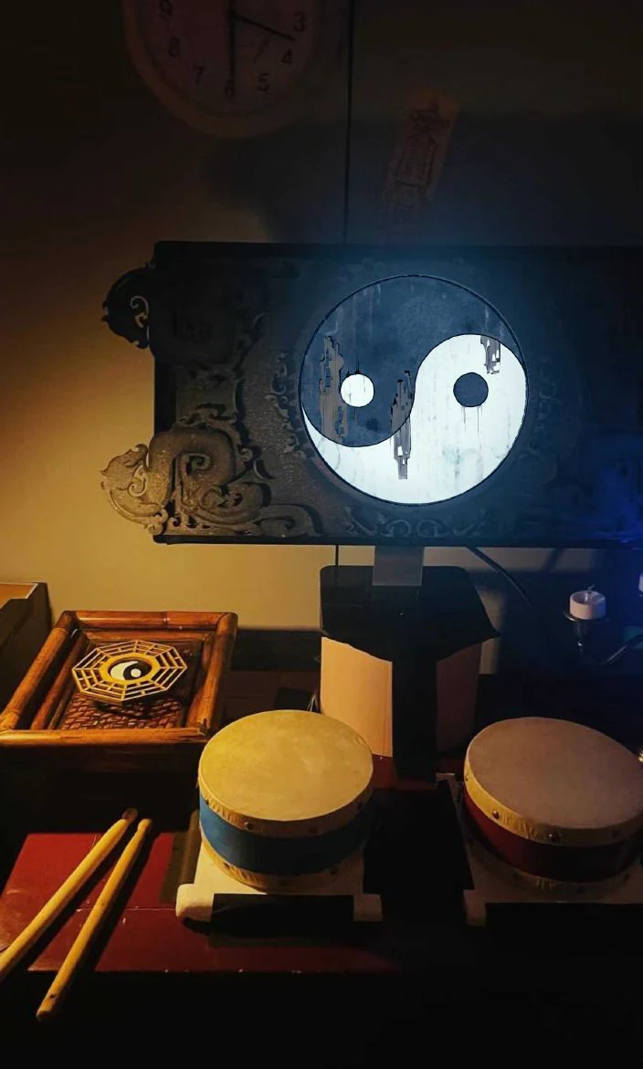 Physical Drum station used to perform the remembered rhythm