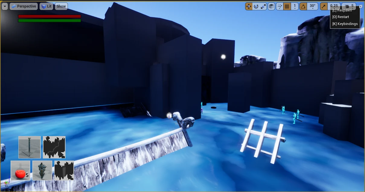 Drop into the lake — gameplay reference 1