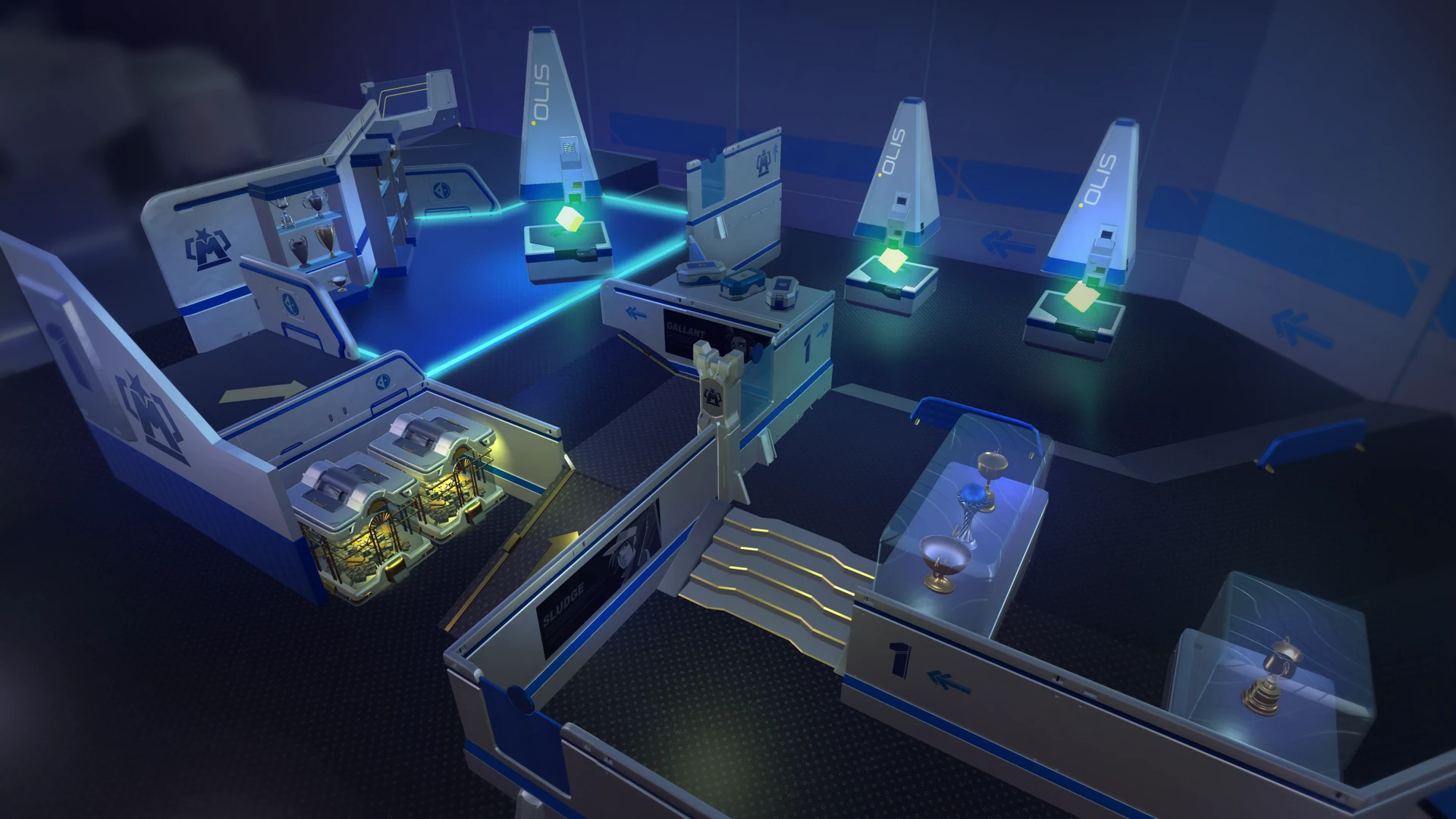 Ring City Champions blue level iteration view